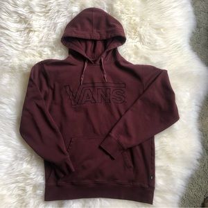 Vans Medium Burgundy Dark Red Hoodie